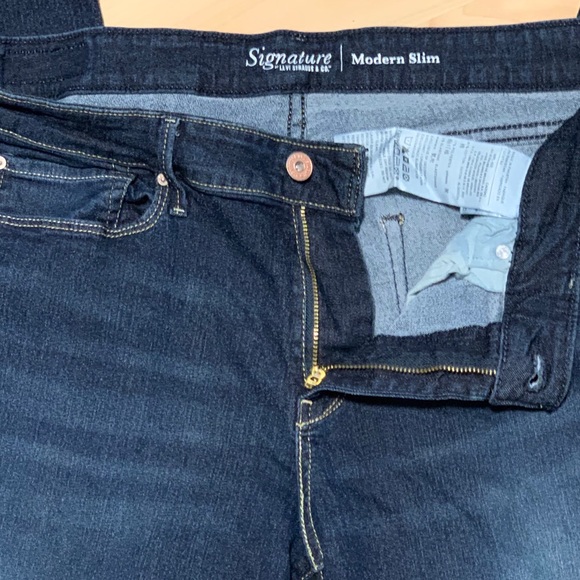 Signature by Levi Strauss Modern Slim Jeans SZ 16S - Picture 6 of 7